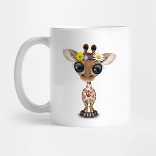 Cute Baby Giraffe Hippie Mug
